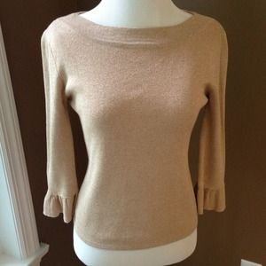 ⭐REDUCED⭐Joseph A. Silk Gold metallic top