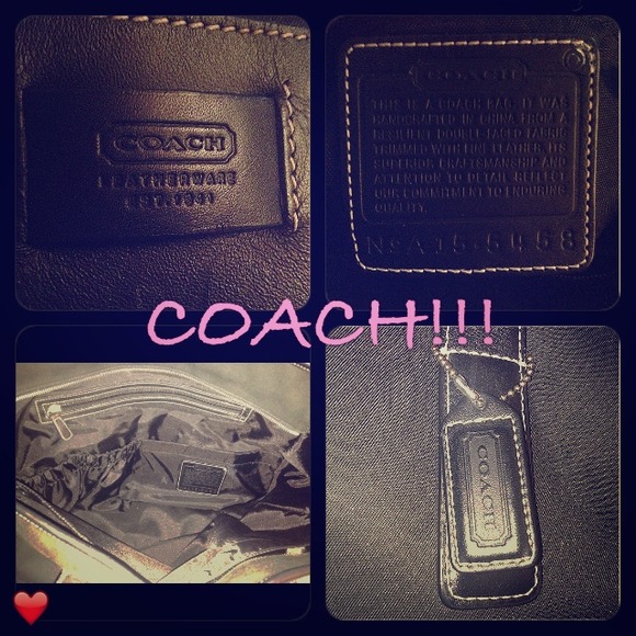 Large Black Coach Bag!!