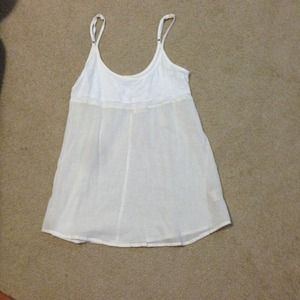 White and ivory free people intimacy tank top!