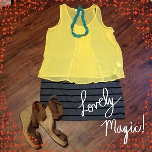 Hold/Forever 21 Yellow Top