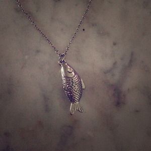 Necklace with fish pendant