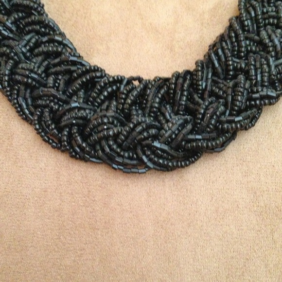 All bead black necklace - Picture 2 of 2