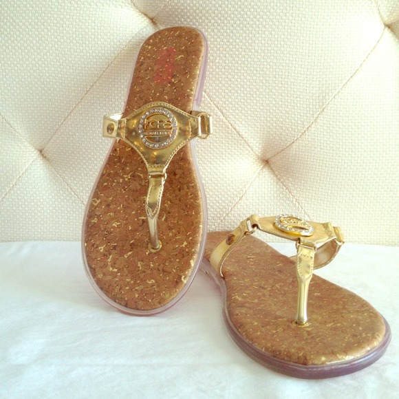 ✳SOLD✳KORS Michael Kors Gold Sandals