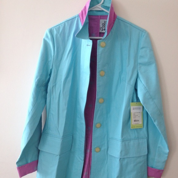 Brand new Lilly Pulitzer blue jacket size small - Picture 1 of 4