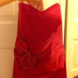 Long strapless dress