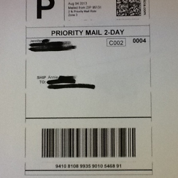 USPS tracking info