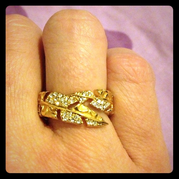 Coach Feather Wrap Ring Sz 7