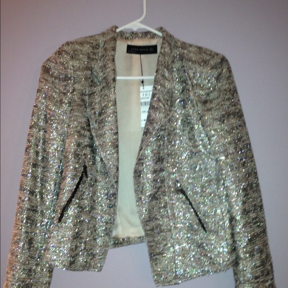 Zara Silver Blazer
