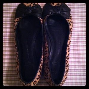 Animal print flats