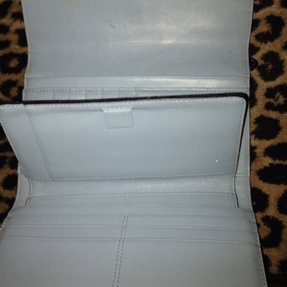 Large Coach blue wallet - Picture 3 of 3