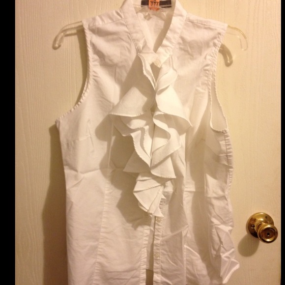 Ruffled dress blouse