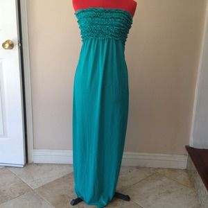 Strapless maxi dress
