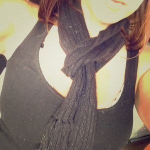 Black Express scarf