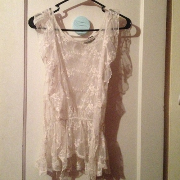 White lace top