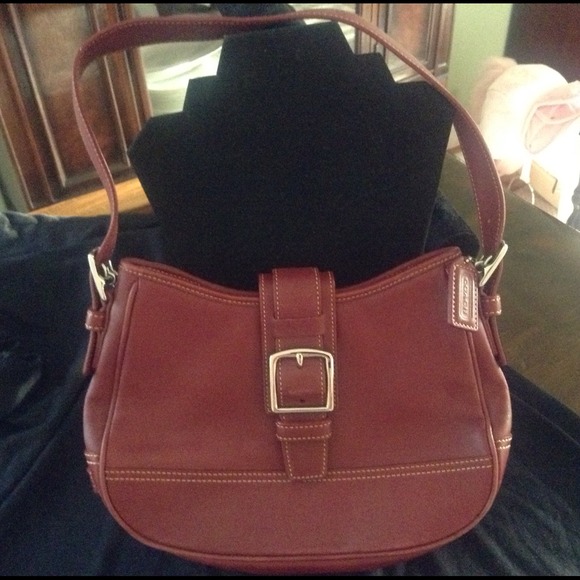 Authentic Red Coach Handbag - Picture 3 of 3