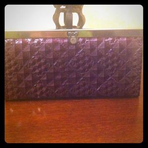 Purple textured wallet