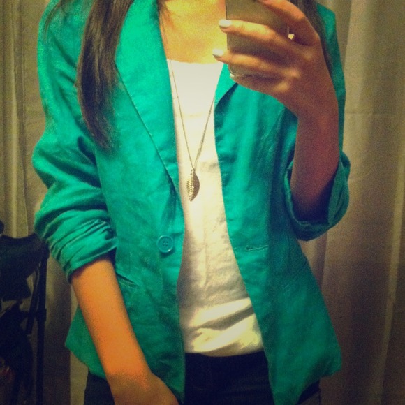 BUNDLE forever 21 green blazer