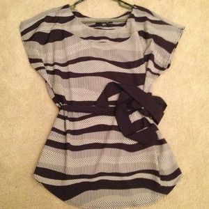 Black/white patterned forever 21 tunic/dress