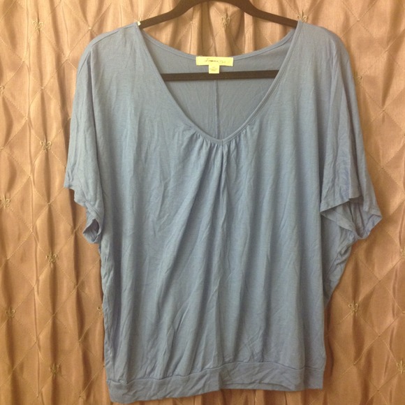 Light blue top