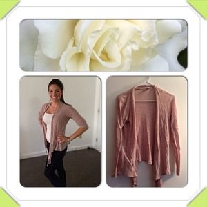 Pink Striped Teared Sweater