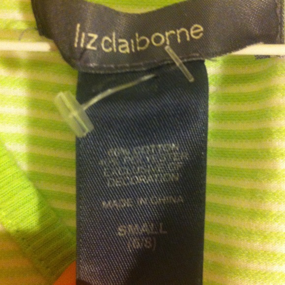 Liz Claiborne green and white dress - Picture 4 of 4