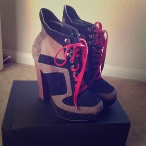 Sexy and funky sky high ankle booties