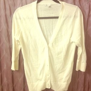 White Gap cardigan