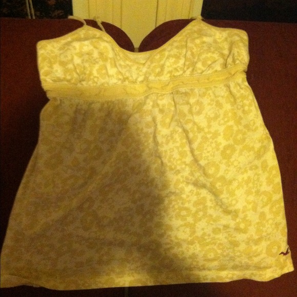 Light tan and white hollister tank - Picture 1 of 1