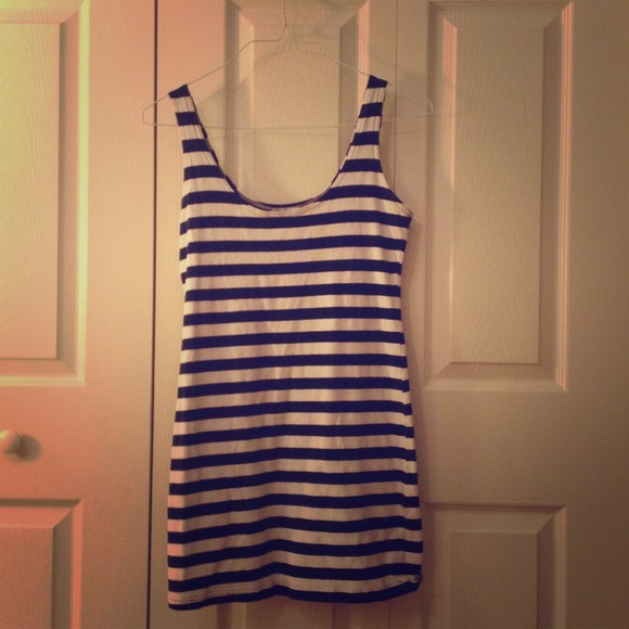 Tight striped dress