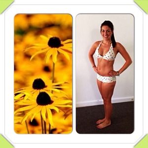 Polka Dotted Delia's Halter Swimsuit