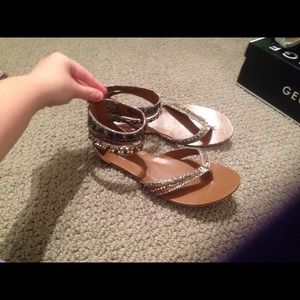 Snakeskin sandals