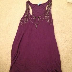 Dark purple tank top