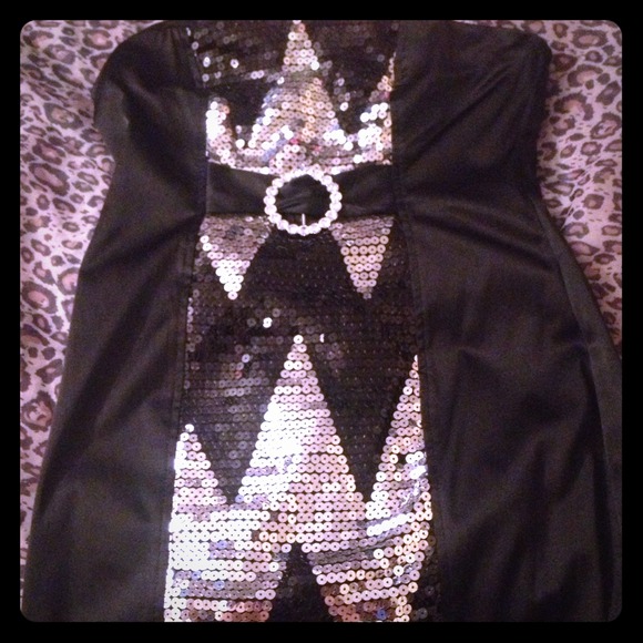Black sparkle dress