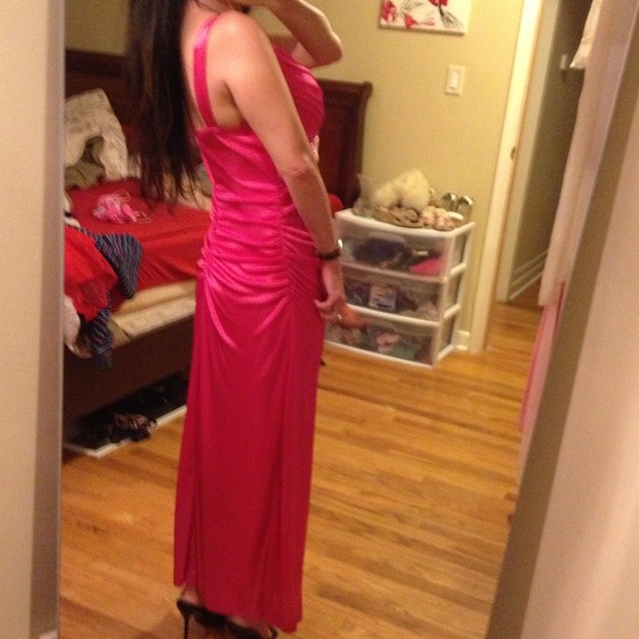 Hot pink MY MICHELE formal gown - Picture 3 of 4