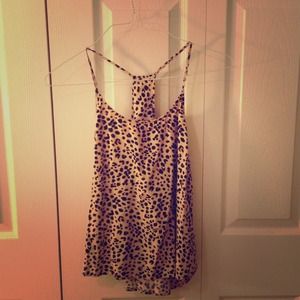 Cheetah print tank top