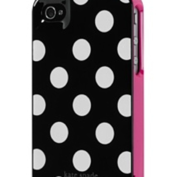 ⛔️SOLD⛔️Kate spade case iPhone 4. Dots/black