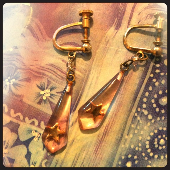 Pink earrings