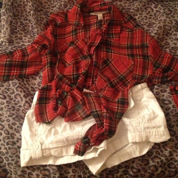 Flannel red top!
