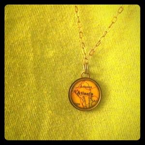 Atlanta Map Necklace
