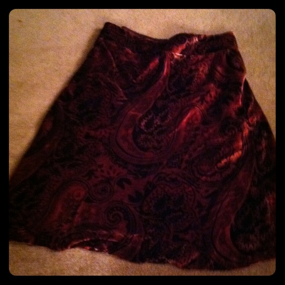 Paisley velvet skirt - Picture 1 of 1