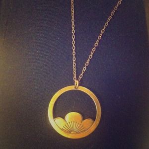 Bronze Flower Necklace