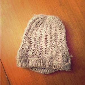 Beige Knitted Winter Hat