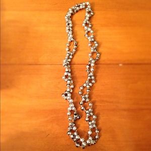 Silver Plastic Necklace