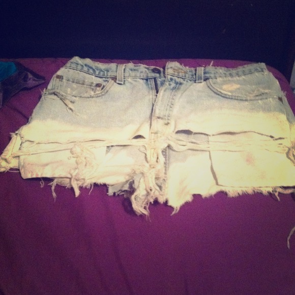 Handmade ombré hipster shorts. Brand Levi's.