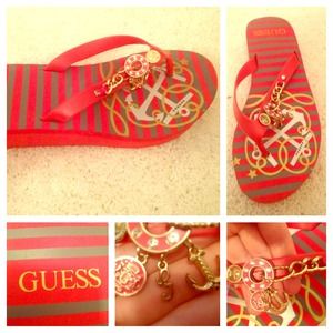 Guess Nautical  Flip Flops