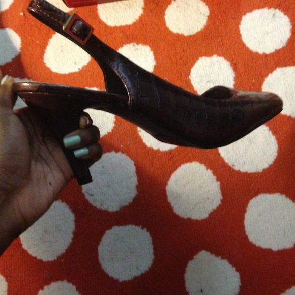 Purple Python Print Pumps - Picture 3 of 3