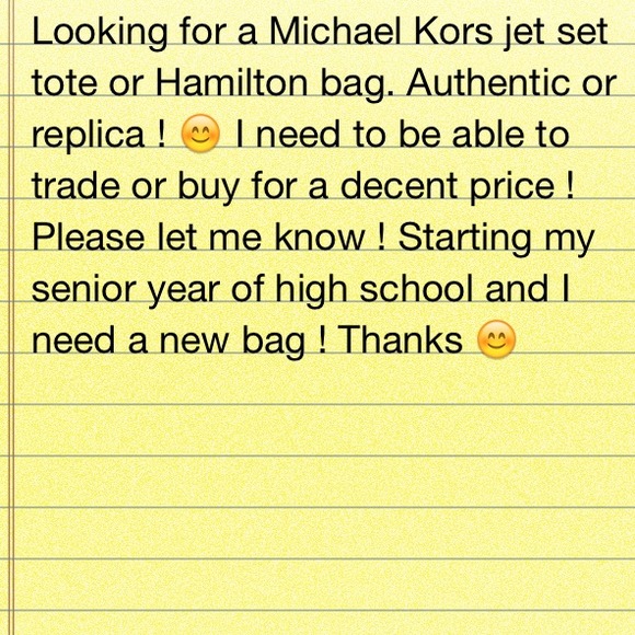 Wanted Michael Kors ! Jet set or Hamilton !