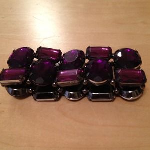 Purple beaded bracelet