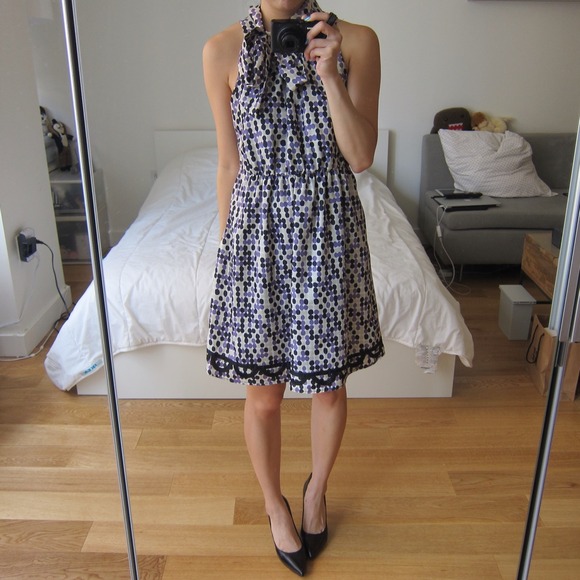 Forever 21 Dotty Purple Dress