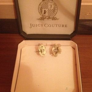 Juicy couture flower Earrings